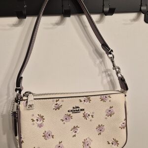 Coach Floral Cream Shoulder Bag